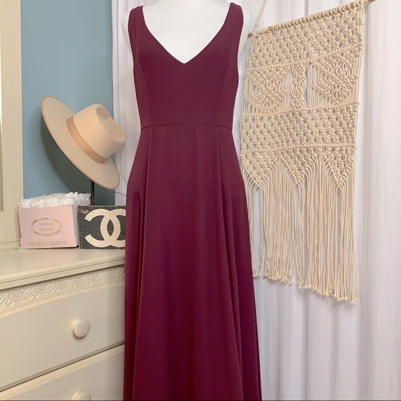 NWT Show Me Your Mumu Jenn Maxi Dress Merlot Large - Picture 6 of 10